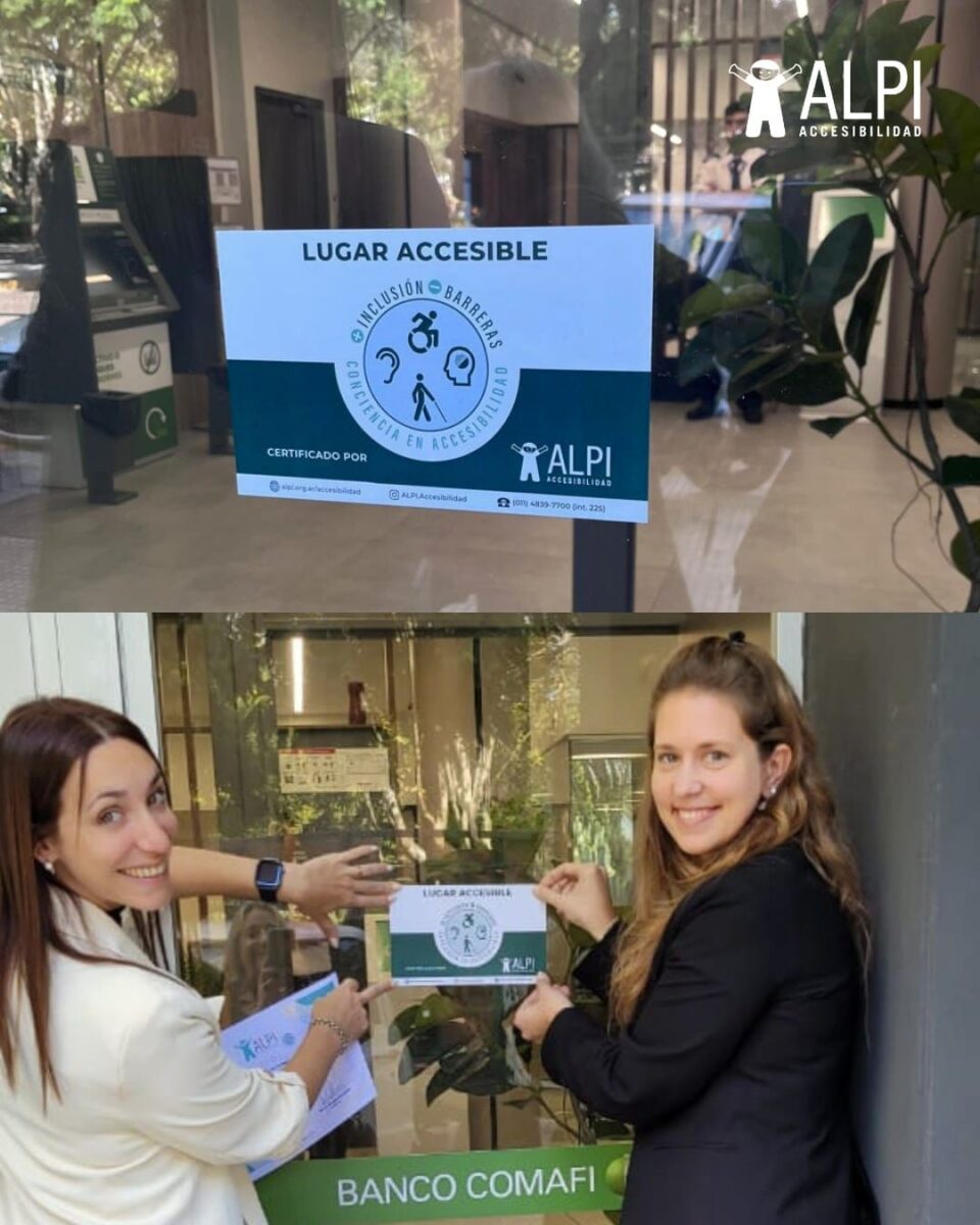 Banco Comafi certifica su sucursal de Monte en accesibilidad universal para la comunidad